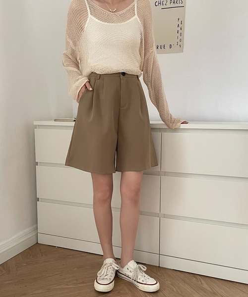 MAISON DE THERESE（メゾン ド テレーズ）の「ハイウエスト　ショート パンツ（その他パンツ・レディース・モカ/ブラック・S/M）」の9枚目の写真