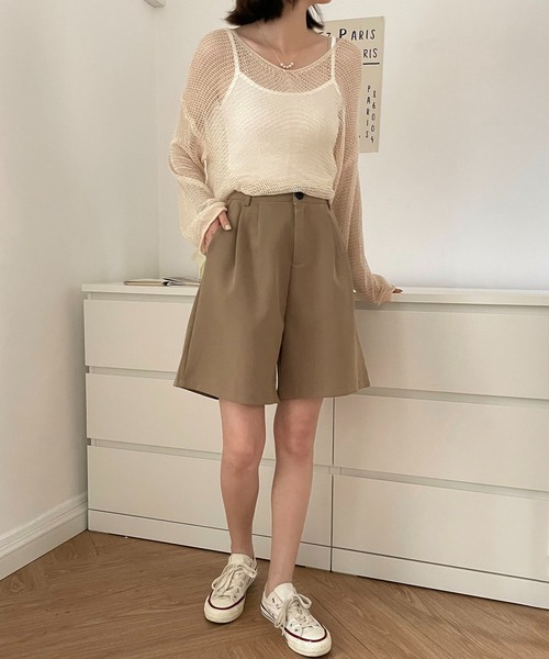 MAISON DE THERESE（メゾン ド テレーズ）の「ハイウエスト　ショート パンツ（その他パンツ・レディース・モカ/ブラック・S/M）」の8枚目の写真