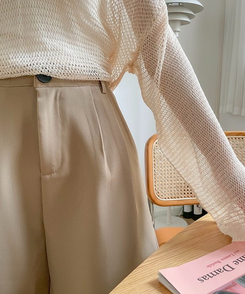 MAISON DE THERESE（メゾン ド テレーズ）の「ハイウエスト　ショート パンツ（その他パンツ・レディース・モカ/ブラック・S/M）」の6枚目の写真