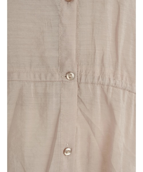 earth music&ecology（アースミュージックアンドエコロジー）の「ウエストドロストシアーチュニック ＊（シャツ/ブラウス・レディース・ブラック/ベージュ/ラベンダー・FREE）」の11枚目の写真