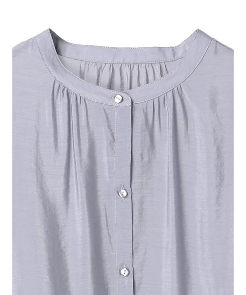 earth music&ecology（アースミュージックアンドエコロジー）の「ウエストドロストシアーチュニック ＊（シャツ/ブラウス・レディース・ブラック/ベージュ/ラベンダー・FREE）」の21枚目の写真