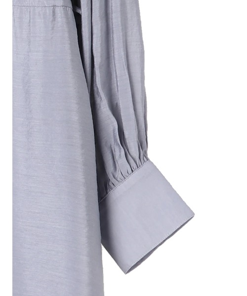 earth music&ecology（アースミュージックアンドエコロジー）の「ウエストドロストシアーチュニック ＊（シャツ/ブラウス・レディース・ブラック/ベージュ/ラベンダー・FREE）」の22枚目の写真