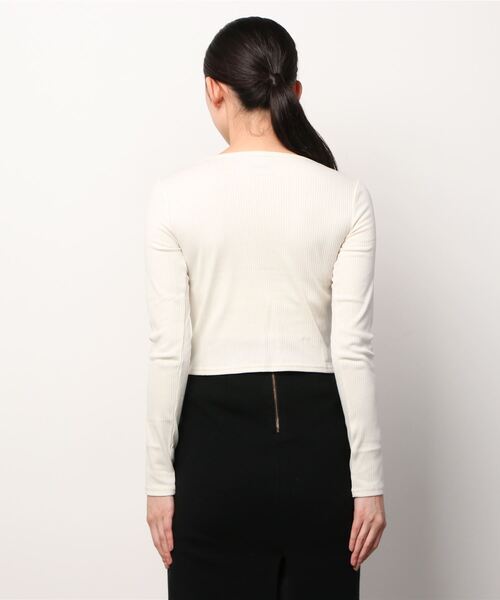 X-girl（エックスガール）の「2-PACK BASIC TOP（Tシャツ/カットソー・レディース・ライトブルー/マルチ・S/M/XS）」の4枚目の写真