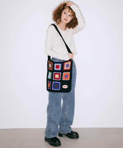 X-girl（エックスガール）の「2-PACK BASIC TOP（Tシャツ/カットソー・レディース・ライトブルー/マルチ・S/M/XS）」の11枚目の写真