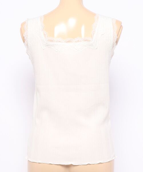 RETRO GIRL（レトロガール）の「２WAYレースタンク（タンクトップ・レディース・オフホワイト/ブラック/ライトグレー/ライトブラウン・FREE）」の11枚目の写真