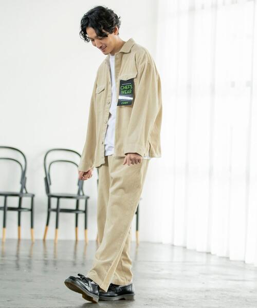 coen（コーエン）の「コーデュロイシェフパンツ"CHEF PANTS"(セットアップ対応)（その他パンツ・メンズ・ダークグリーン/オリーブ/グレー/ブラック/ベージュ/ナチュラル・MEDIUM/LARGE/X-LARGE/SMALL）」の19枚目の写真