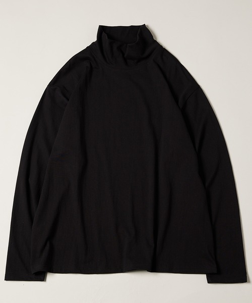 AIVER(アイバー)の「AIVER 16/-ウォッシュ天竺ルーズハイネックロンT(Tシャツ/カットソー・メンズ・ライトグレー/ホワイト/チャコールグレー/ブラック・MEDIUM/LARGE)」の18枚目の写真