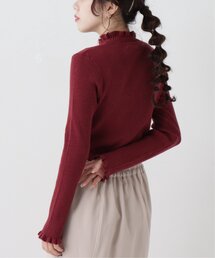 RAY CASSIN | フリルハイネックプルオーバー(ニット/セーター)