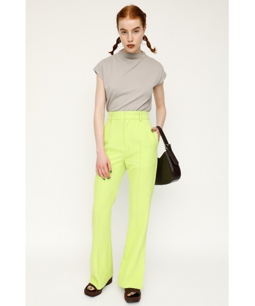 SLY(スライ)の「BOTTLE N/C SHORT SLEEVE TOPS ボトルネックショートスリーブ トップス(Tシャツ/カットソー・レディース・ホワイト/ブラック/グレー/ライム・FREE)」の15枚目の写真