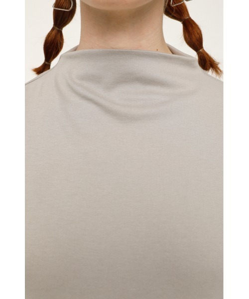 SLY(スライ)の「BOTTLE N/C SHORT SLEEVE TOPS ボトルネックショートスリーブ トップス(Tシャツ/カットソー・レディース・ホワイト/ブラック/グレー/ライム・FREE)」の21枚目の写真