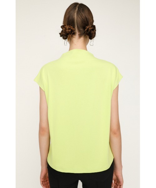 SLY(スライ)の「BOTTLE N/C SHORT SLEEVE TOPS ボトルネックショートスリーブ トップス(Tシャツ/カットソー・レディース・ホワイト/ブラック/グレー/ライム・FREE)」の19枚目の写真