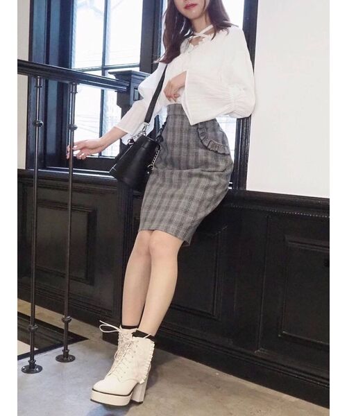 EATME（イートミー）の「レースアップアンクルブーツ（ブーツ・レディース・ブラック/アイボリー/その他1・S/M/L）」の18枚目の写真