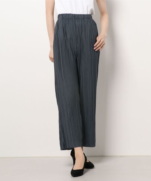 Samansa Mos2 blue（サマンサモスモスブルー）の「プリーツパンツ（その他パンツ・レディース・ブラック/ブルー/ライトベージュ・ﾌﾘ-）」の6枚目の写真