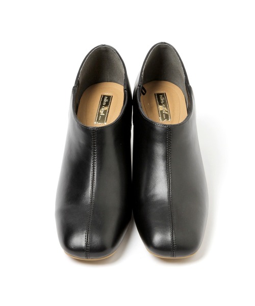 niko and...（ニコアンド）の「オリジナルスクエアーブーティー（ブーツ・レディース・ブラック/ベージュ・MEDIUM/LARGE）」の8枚目の写真