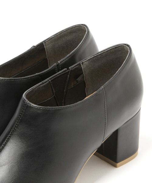 niko and...（ニコアンド）の「オリジナルスクエアーブーティー（ブーツ・レディース・ブラック/ベージュ・MEDIUM/LARGE）」の7枚目の写真