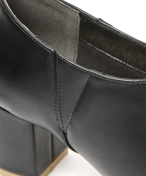 niko and...（ニコアンド）の「オリジナルスクエアーブーティー（ブーツ・レディース・ブラック/ベージュ・MEDIUM/LARGE）」の11枚目の写真