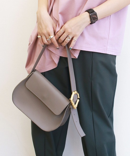 G.V.G.V.（ジーヴィージーヴィー）の「SIGNATURE "G" BAG（ハンドバッグ・レディース・ダークブラウン/ベージュ系・ONE SIZE）」の2枚目の写真