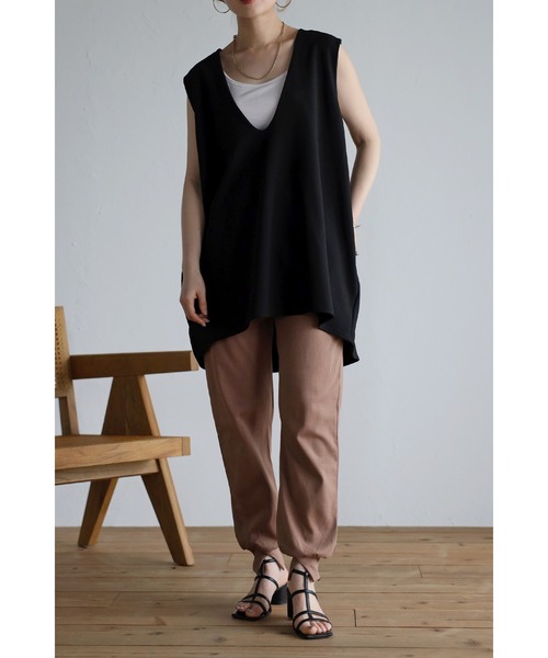 裾スリットジョガーパンツ