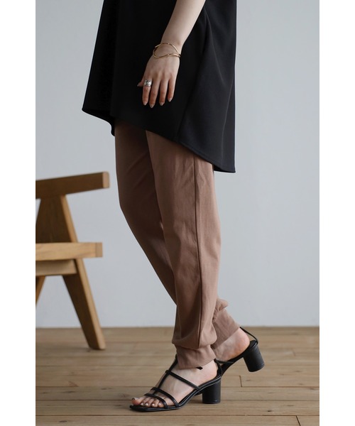 裾スリットジョガーパンツ