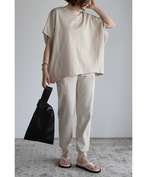 裾スリットジョガーパンツ