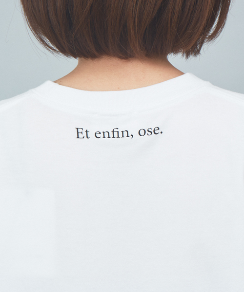 Rouge vif Anna（ルージュヴィフアンナ）の「フロントバックネックプリントTシャツ（Tシャツ/カットソー・レディース・ホワイト・フリー）」の2枚目の写真