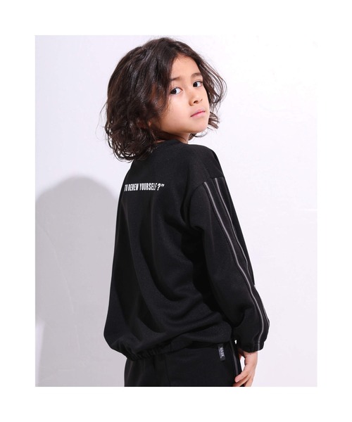 WASK（ワスク）の「WASK/サイドライン 柄ポケット ジャージ ワイド 長袖 Tシャツ (100~160cm)（ジャージ・キッズ・ブラック/ブルー・110/120/100/160/130/150/140）」の16枚目の写真