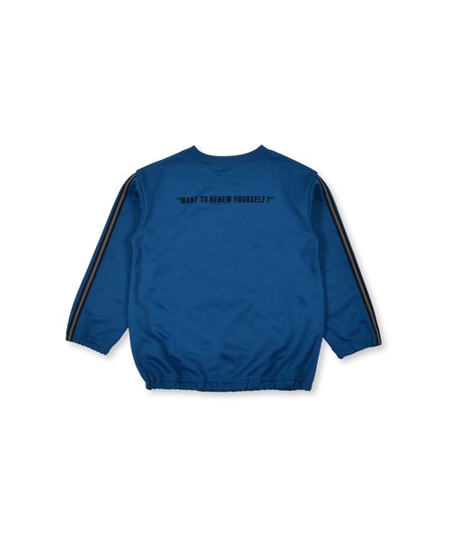 WASK（ワスク）の「WASK/サイドライン 柄ポケット ジャージ ワイド 長袖 Tシャツ (100~160cm)（ジャージ・キッズ・ブラック/ブルー・110/120/100/160/130/150/140）」の7枚目の写真