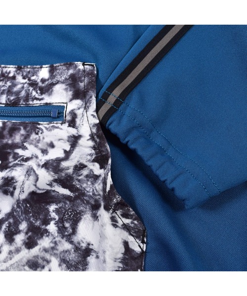 WASK（ワスク）の「WASK/サイドライン 柄ポケット ジャージ ワイド 長袖 Tシャツ (100~160cm)（ジャージ・キッズ・ブラック/ブルー・110/120/100/160/130/150/140）」の10枚目の写真