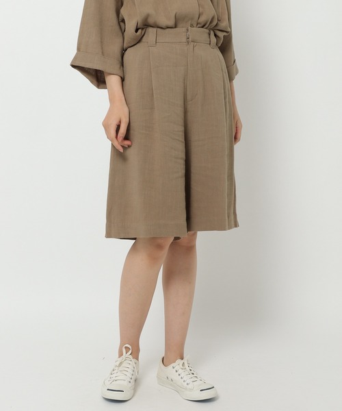 niko and...（ニコアンド）の「リネンゆるショートパンツ（その他パンツ・レディース・オレンジ/モカ/ブラック・MEDIUM/LARGE）」の3枚目の写真