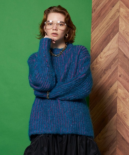 MAISON SPECIAL（メゾンスペシャル）の「カラーネップニットトップ  