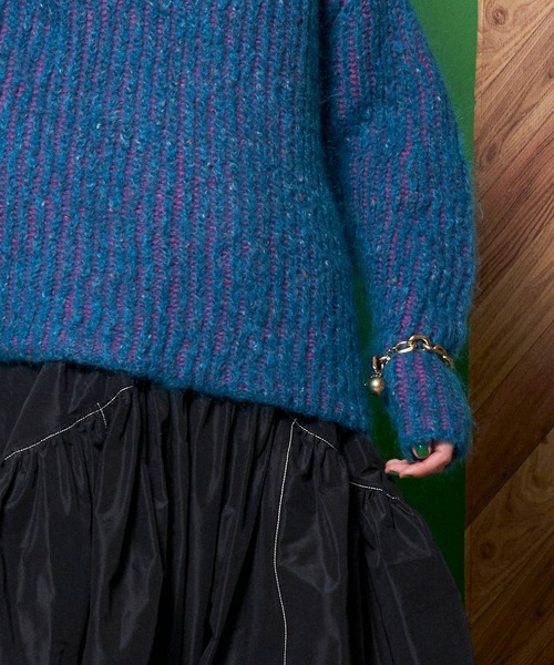 MAISON SPECIAL（メゾンスペシャル）の「カラーネップニットトップ  