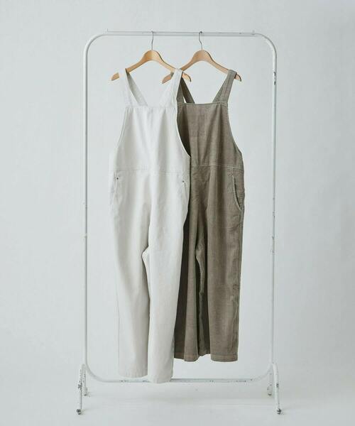 conges payes ADIEU TRISTESSE(コンジェ ペイエ アデュートリステス)の「【店舗限定】コーデュロイサロペット(サロペット/オーバーオール・レディース・ライトカーキ/キナリ・38)」の19枚目の写真