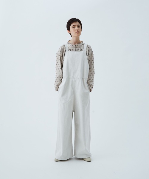 conges payes ADIEU TRISTESSE(コンジェ ペイエ アデュートリステス)の「【店舗限定】コーデュロイサロペット(サロペット/オーバーオール・レディース・ライトカーキ/キナリ・38)」の13枚目の写真