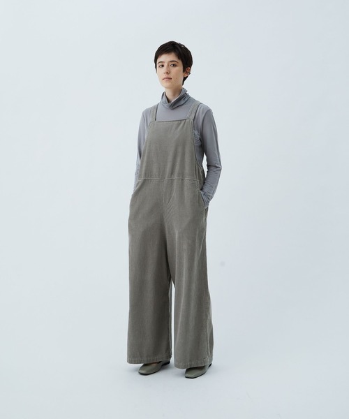 conges payes ADIEU TRISTESSE(コンジェ ペイエ アデュートリステス)の「【店舗限定】コーデュロイサロペット(サロペット/オーバーオール・レディース・ライトカーキ/キナリ・38)」の14枚目の写真