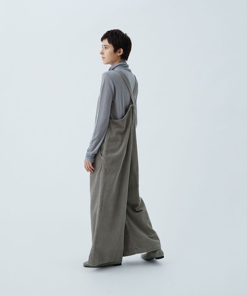 conges payes ADIEU TRISTESSE(コンジェ ペイエ アデュートリステス)の「【店舗限定】コーデュロイサロペット(サロペット/オーバーオール・レディース・ライトカーキ/キナリ・38)」の6枚目の写真