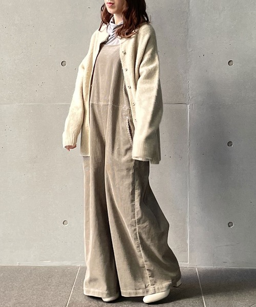 conges payes ADIEU TRISTESSE(コンジェ ペイエ アデュートリステス)の「【店舗限定】コーデュロイサロペット(サロペット/オーバーオール・レディース・ライトカーキ/キナリ・38)」の18枚目の写真
