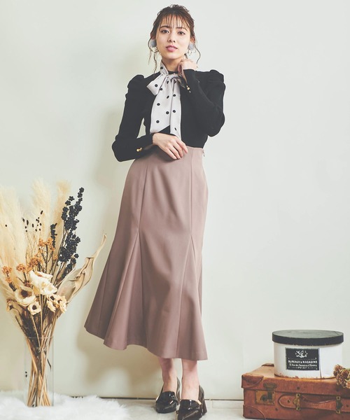 NOELA（ノエラ）の「ハイウエストマーメイドスカート（スカート・レディース・ブルー/ピンク/ブラウン/ベージュ・S/M）」の7枚目の写真