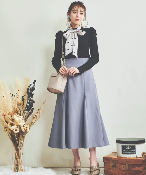 NOELA（ノエラ）の「ハイウエストマーメイドスカート（スカート・レディース・ブルー/ピンク/ブラウン/ベージュ・S/M）」の5枚目の写真