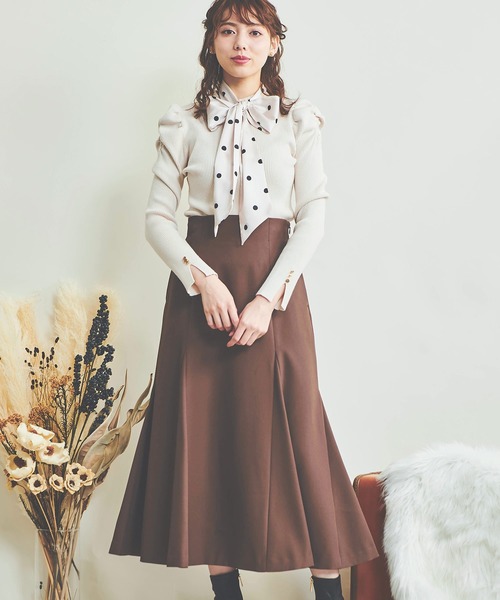 NOELA（ノエラ）の「ハイウエストマーメイドスカート（スカート・レディース・ブルー/ピンク/ブラウン/ベージュ・S/M）」の12枚目の写真