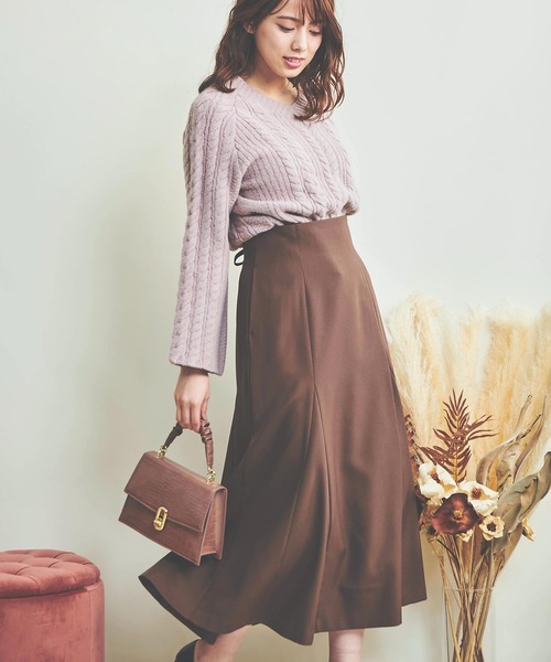 NOELA（ノエラ）の「ハイウエストマーメイドスカート（スカート・レディース・ブルー/ピンク/ブラウン/ベージュ・S/M）」の15枚目の写真