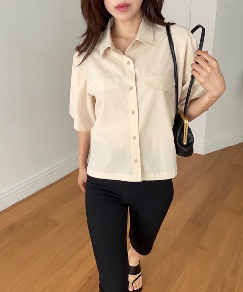 Didot.showroom（ディドット ショールーム）の「long biker shorts（レギンス/スパッツ・レディース・ブラック/ライトグレー・FREE）」の14枚目の写真