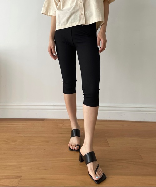 Didot.showroom（ディドット ショールーム）の「long biker shorts（レギンス/スパッツ・レディース・ブラック/ライトグレー・FREE）」の13枚目の写真