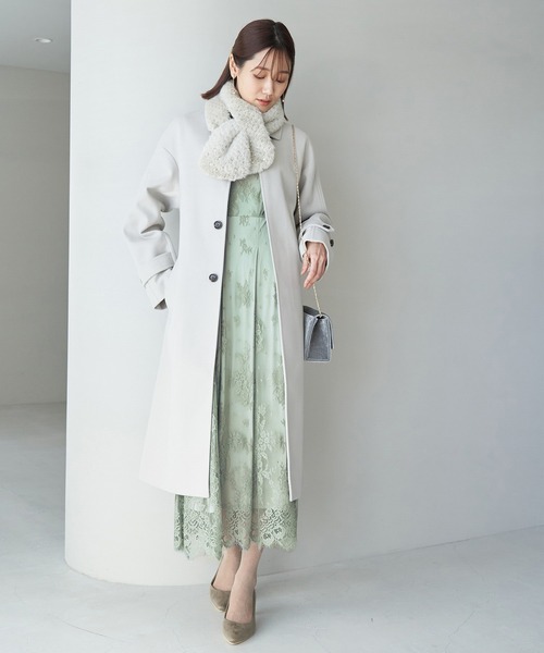 ROPE' PICNIC（ロペピクニック）の「【一部店舗限定】【Mon E’toile】レースタックDRESS（ドレス・レディース・ブラック/ライトグリーン/ピンク・40/36/38）」の18枚目の写真