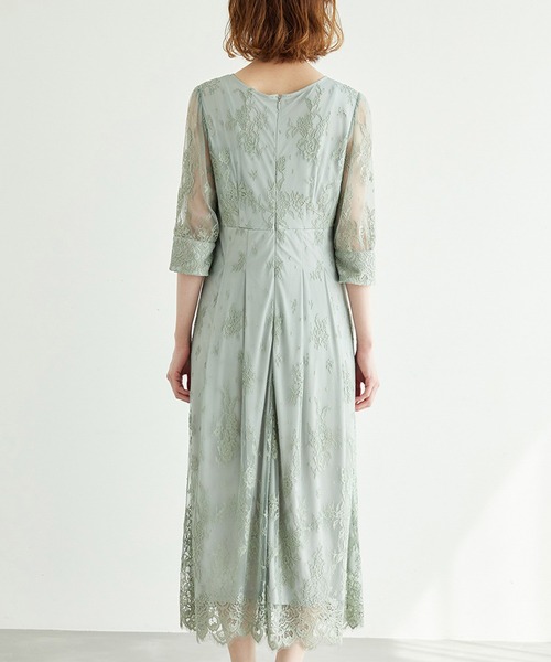 ROPE' PICNIC（ロペピクニック）の「【一部店舗限定】【Mon E’toile】レースタックDRESS（ドレス・レディース・ブラック/ライトグリーン/ピンク・40/36/38）」の21枚目の写真