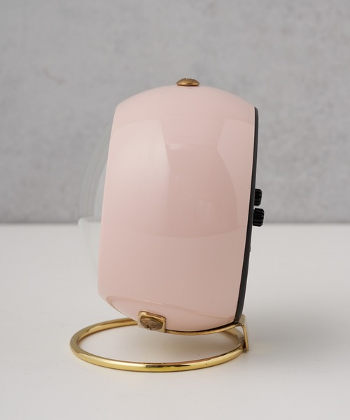 BIRTHDAY BAR（バースデイバー）の「Marmo AC Clock Sphere 目覚まし時計（置時計・レディース・ホワイト/ブラウン/ピンク・フリー）」の5枚目の写真