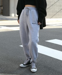 CORNERS | 【2021AW新作】裏起毛ロゴ刺繍リラックスジョガーパンツ(スウェットパンツ)