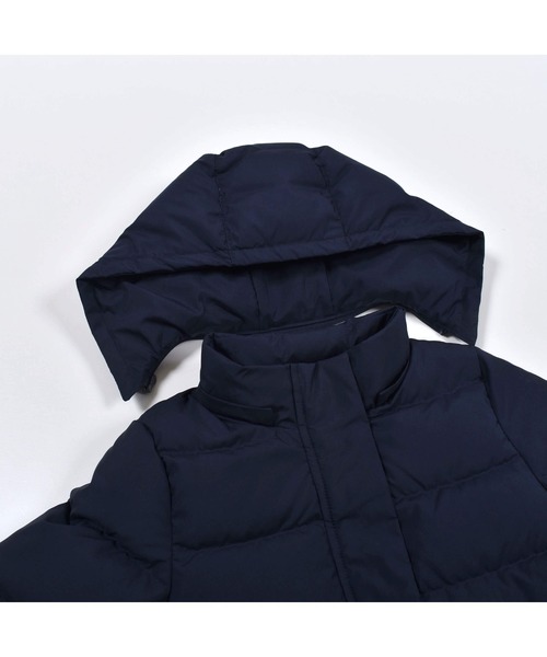 Tartine et Chocolat(タルティーヌエショコラ)の「TartineetChocolat/取り外し可能フード付き裾フリルフレアダウンコート(90~140cm)(ダウンジャケット/コート・キッズ・ネイビー/ベージュ・140/90/100/110/130/120)」の16枚目の写真