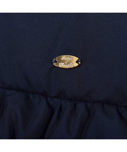 Tartine et Chocolat(タルティーヌエショコラ)の「TartineetChocolat/取り外し可能フード付き裾フリルフレアダウンコート(90~140cm)(ダウンジャケット/コート・キッズ・ネイビー/ベージュ・140/90/100/110/130/120)」の13枚目の写真