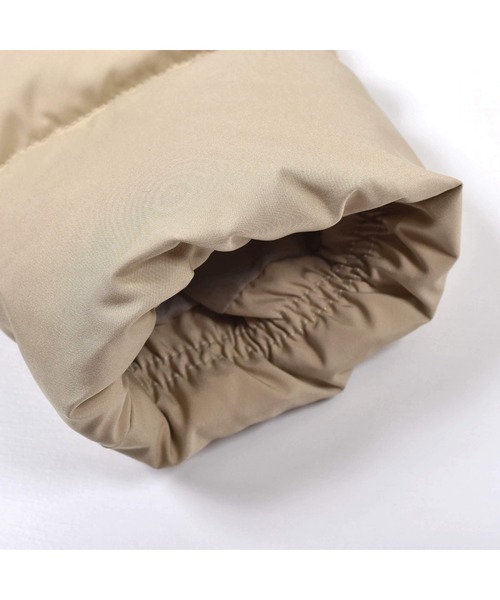 Tartine et Chocolat(タルティーヌエショコラ)の「TartineetChocolat/取り外し可能フード付き裾フリルフレアダウンコート(90~140cm)(ダウンジャケット/コート・キッズ・ネイビー/ベージュ・140/90/100/110/130/120)」の8枚目の写真