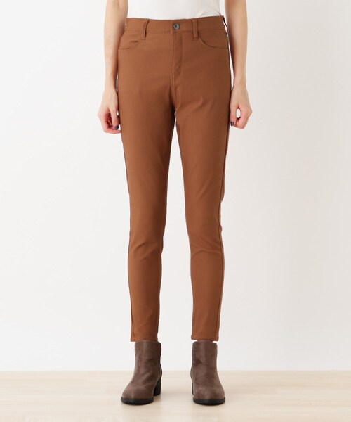 SHOO・LA・RUE（シューラルー）の「◆【S-LL/股下短め】ストレッチ裏起毛スキニーパンツ（その他パンツ・レディース・オリーブ/ベージュ/レンガ/ブラック・02/01/04/03）」の5枚目の写真